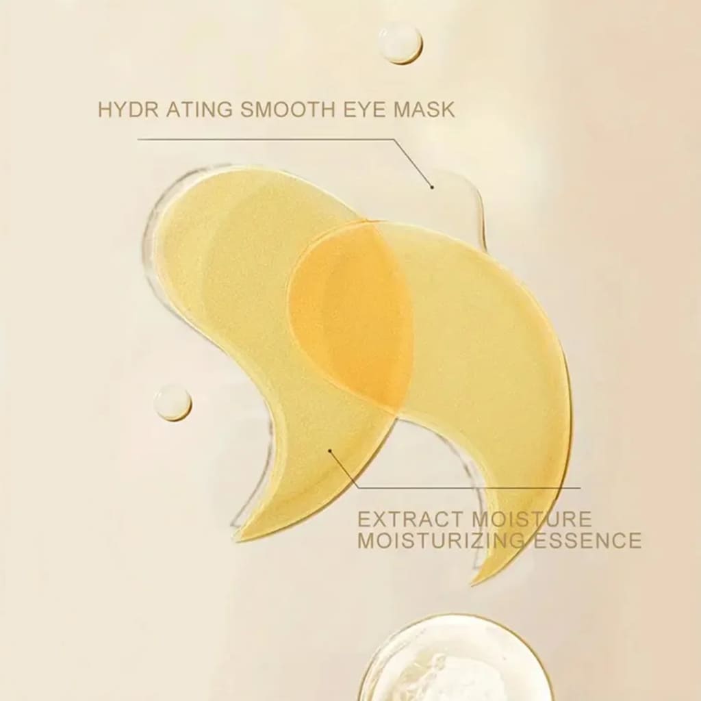 HydraGold™ Eye Mask – Patchs Yeux Anti-Poches, Anti-Cernes & Hydratation Longue Durée