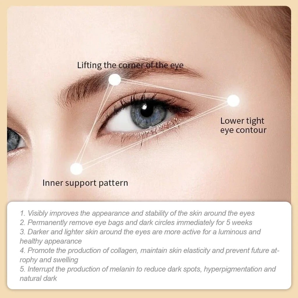 GoldEye™ 24K Collagen Patches – Anti-cernes, Anti-rides & Lifting Instantané du Regard